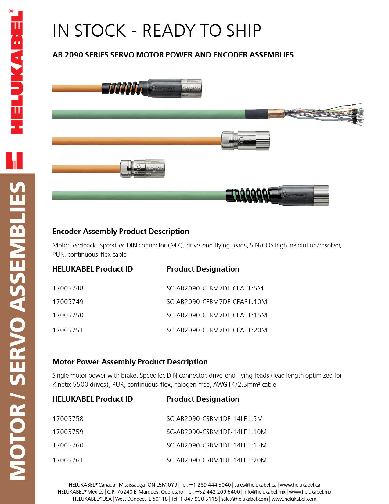 In-Stock Rockwell/Allen-Bradley® 2090 Series Assemblies