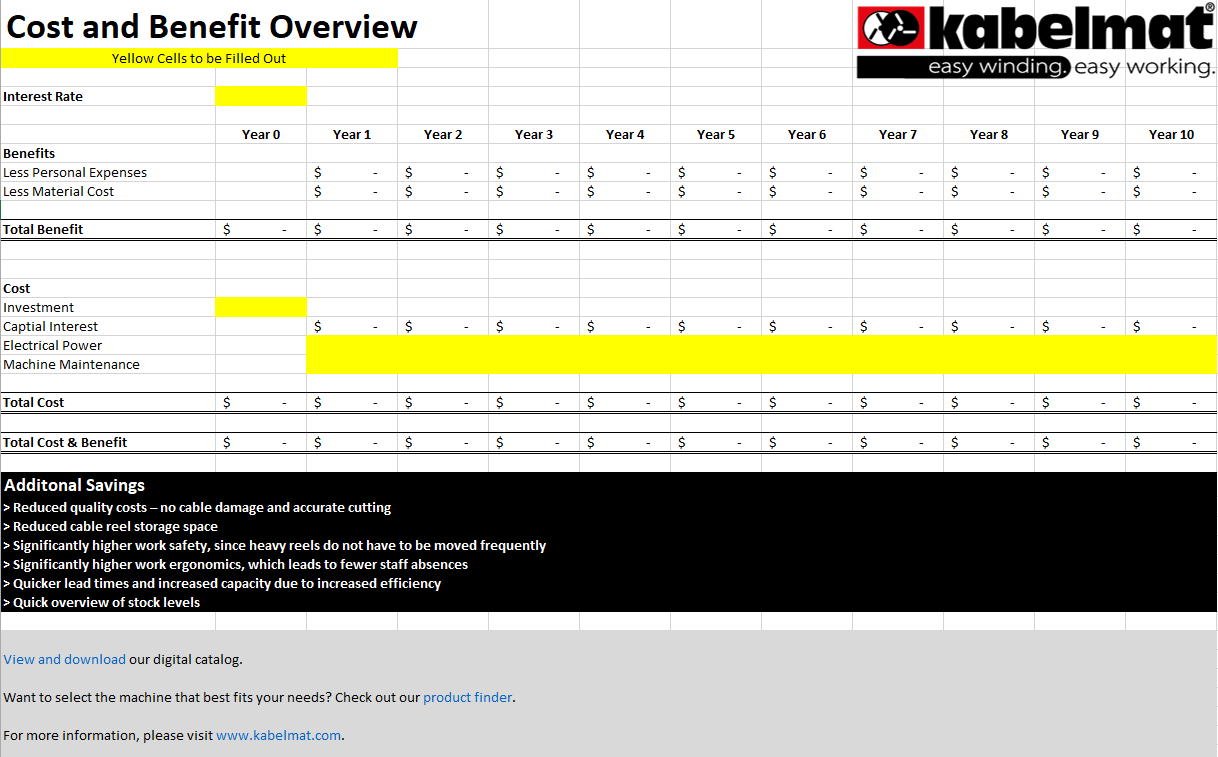 Cost & Benefit Calculator