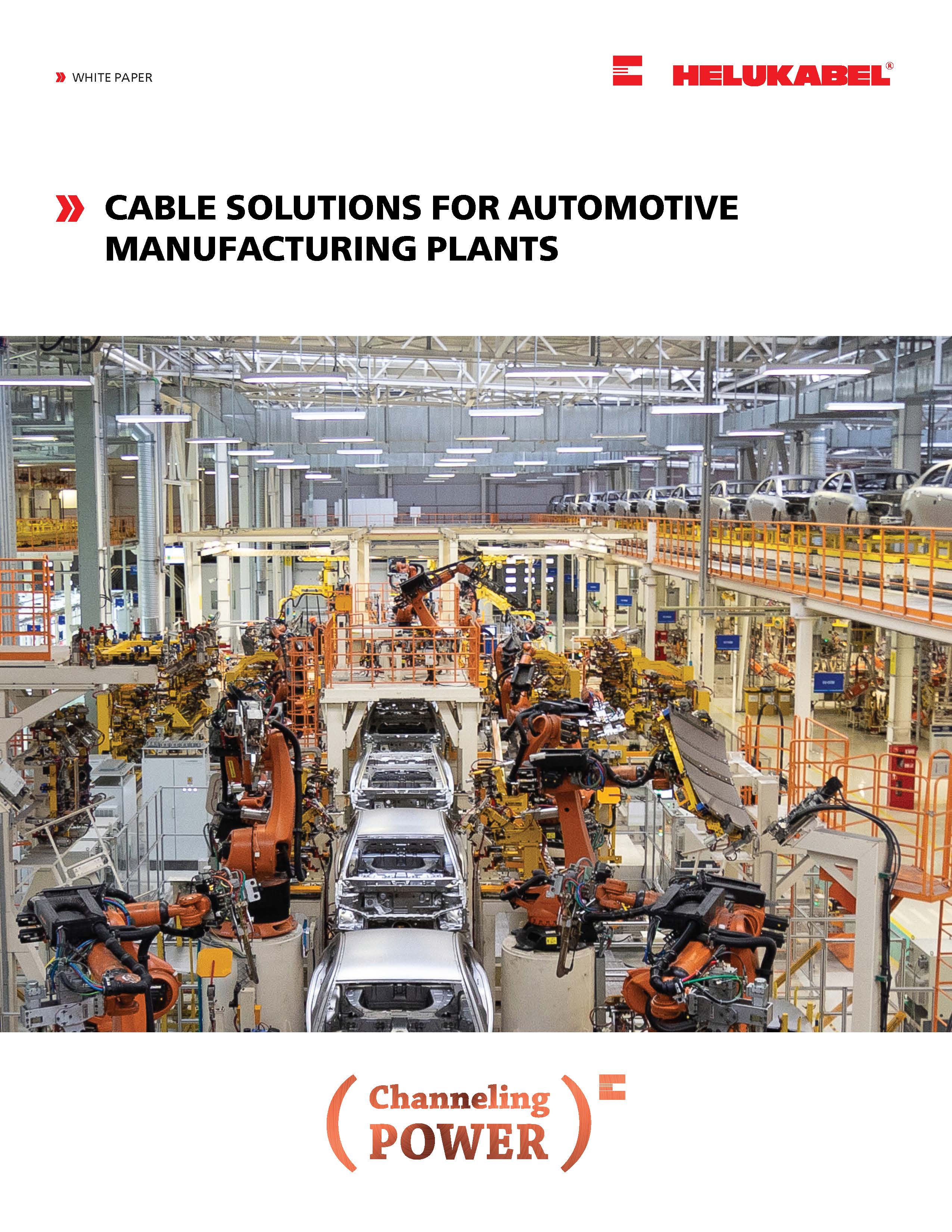 Cable Solutions for Automotive Manufacturing Plants