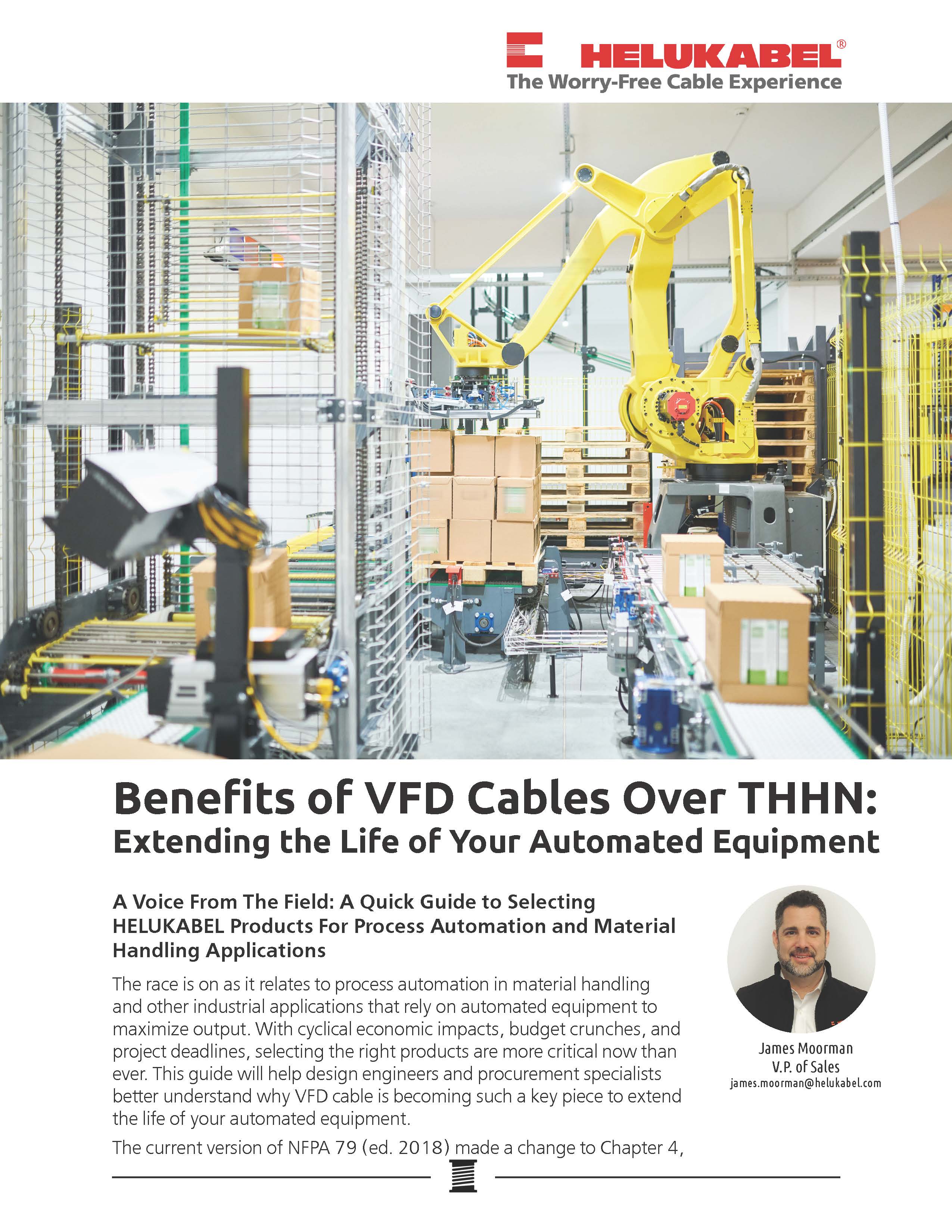 Benefits of VFD Cables Over THHN: Extending the Life of Your Automated Equipment